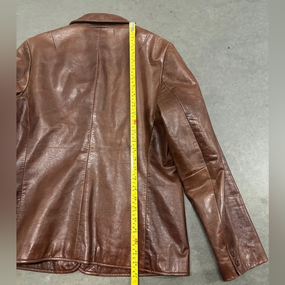 GAP Leather Jacket - Women's L Great Used Condition - Picture 5 of 6